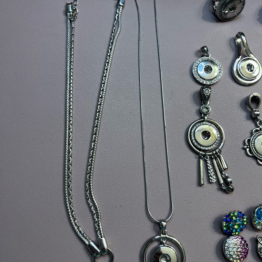 Silver Jewelry Set With Interchangeable Chams/Sna… - image 2